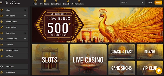 Art Casino - Match Deposit Bonus