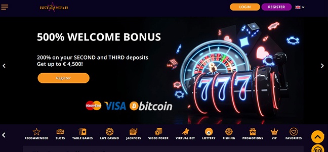 Bet24Star Casino - No Deposit Free Spins