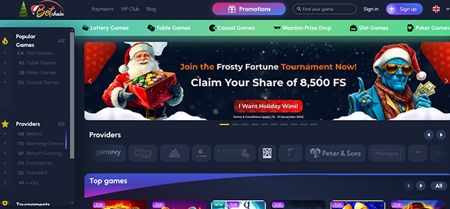 Betchain Casino – No Deposit Bonus