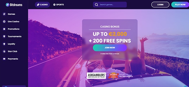 BitDreams Casino - Deposit Match Bonus with Free Spins
