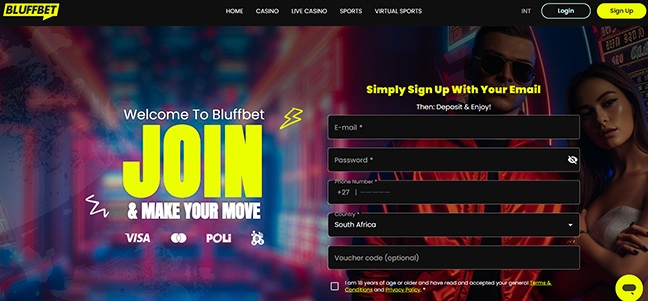 Bluffbet Casino - No Deposit Free Spins