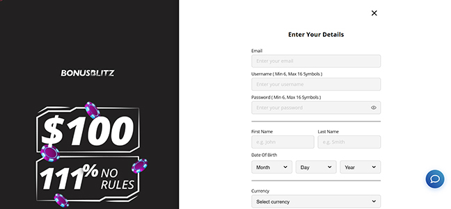 BonusBlitz Casino – No Deposit Bonus