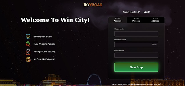 BoVegas Casino - No Deposit Cash Bonus