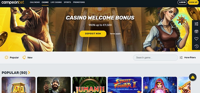 Campeonbet Casino –No Deposit Free Cash