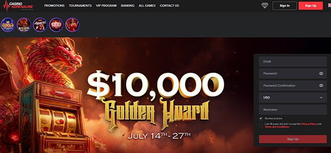 Casino Adrenaline – No Deposit Bonus