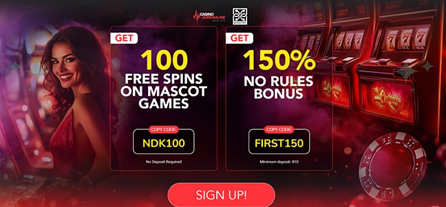 Casino Adrenaline - Match Deposit Bonus