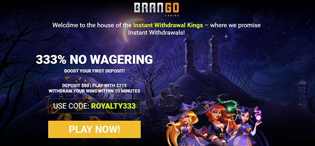 Casino Brango –Deposit Match Bonus + Free Spins
