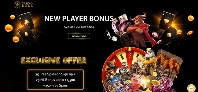 Casino Bull - Deposit Match Bonus with Free Spins