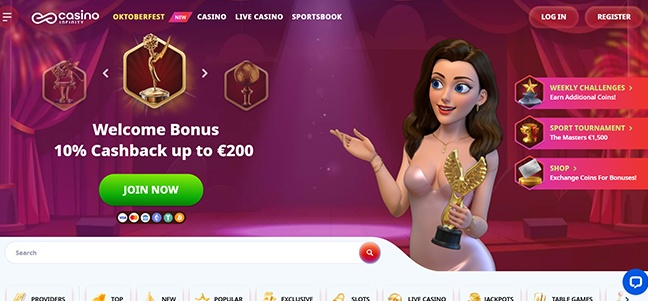 Casino Infinity – No Deposit Bonus