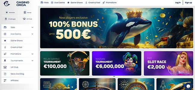 Casino Orca – No Deposit Bonus
