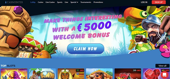 CasinoInter Casino – Deposit Match Bonus