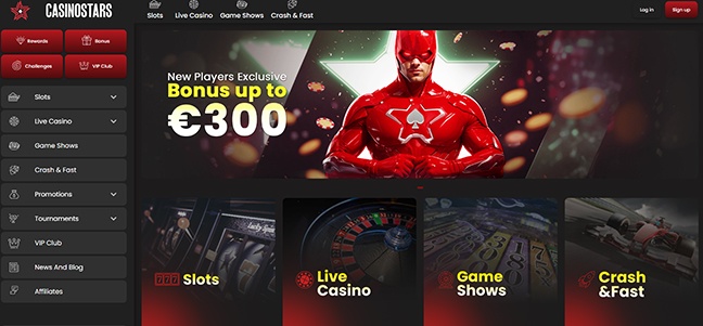 Casinostars – Match Deposit Bonus