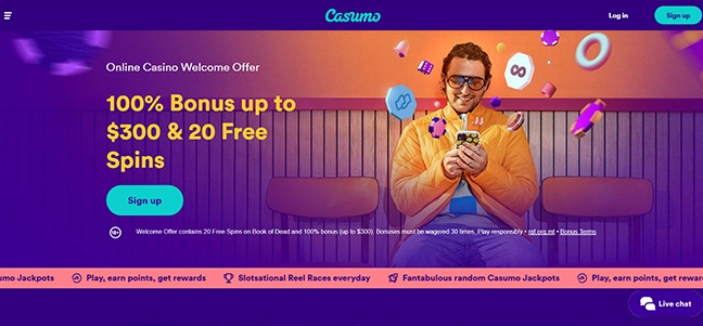 Casumo Casino - Deposit Match Bonus