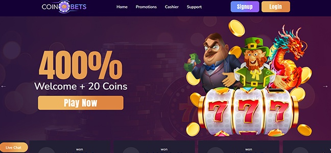 Coinbets 777 Casino – No Deposit Bonus