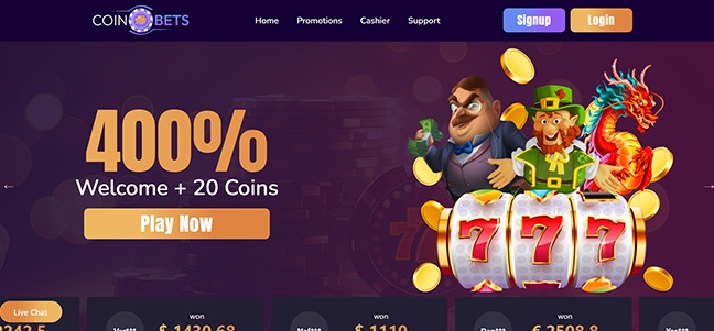 Coinbets777 Casino – No Deposit Bonus
