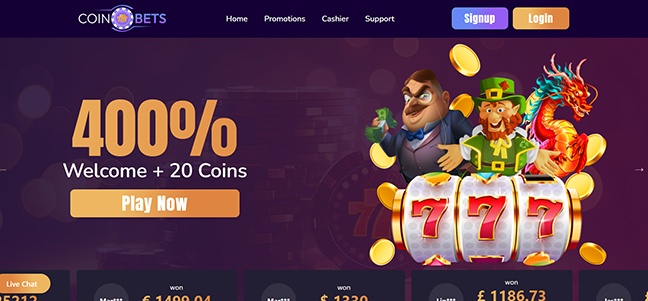 Coinbets777 Casino – No Deposit Bonus