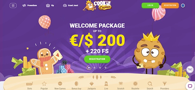 Cookie Casino – Deposit Match Bonus