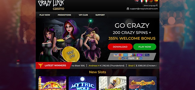 Crazy Luck Casino - No Deposit Cash Credits