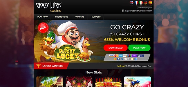 Crazy Luck Casino - No Deposit Cash Bonus