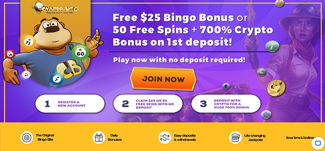 CyberBingo Casino - No Deposit Cash Bonus
