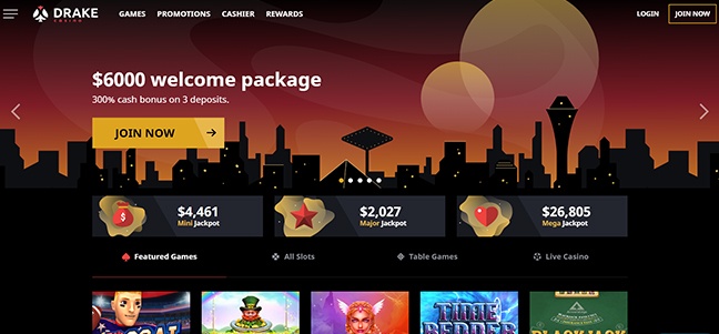Drake Casino Review - No Deposit Free Spins