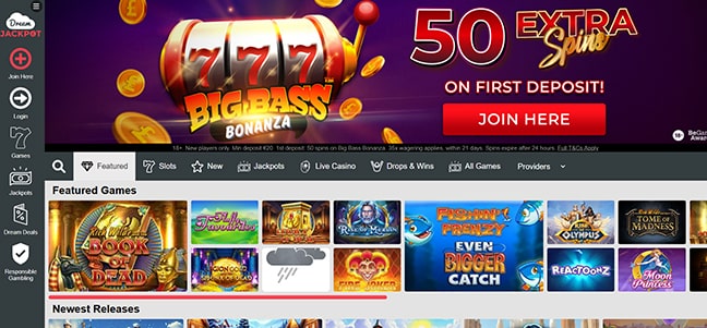 Dream Jackpot Casino – Deposit Bonus