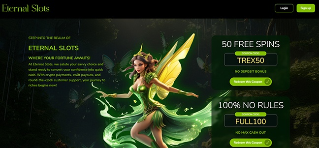 Eternal Slots Casino – No Deposit Bonus