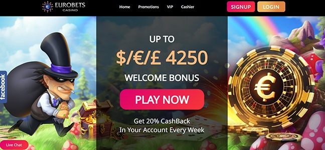 Eurobets Casino - No Deposit Bonus Cash