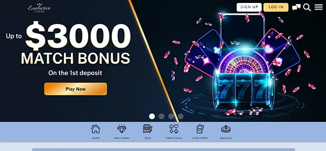 Exclusive Casino - No Deposit Bonus Cash