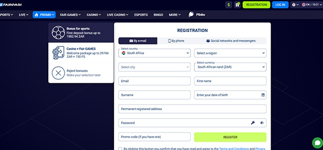 Fairpari Casino – No Deposit Bonus