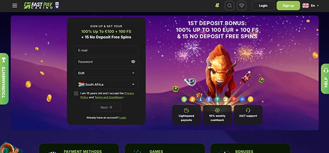 Fast Pay Casino – Match Deposit Bonus