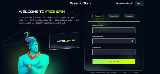 Free Spin Casino - No Deposit Cash Bonus