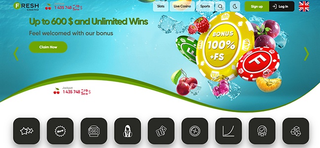 Fresh Casino - No Deposit Free Spins