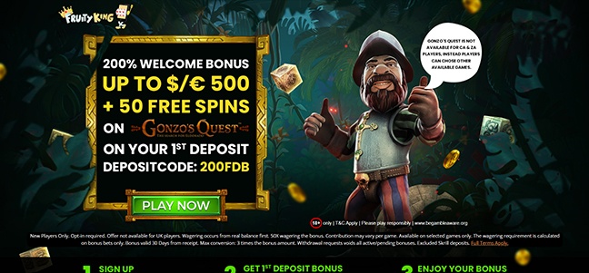 Fruity King Casino - Welcome Bonus