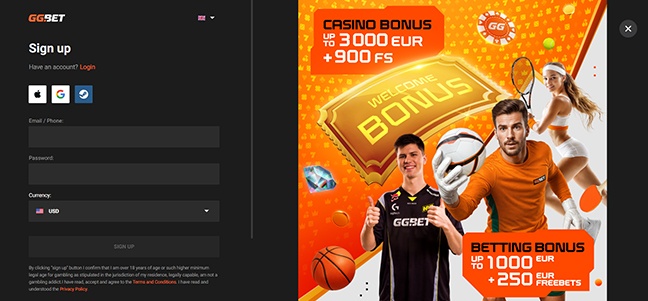 GG.Bet Casino – No Deposit Bonus
