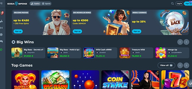GigaSpinz Casino – No Deposit Bonus