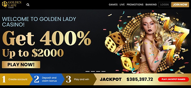 Golden Lady Casino – No-deposit Bonus Credits