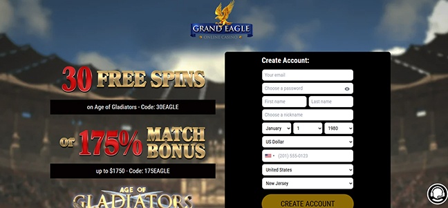 Grand Eagle Casino – No Deposit Bonus