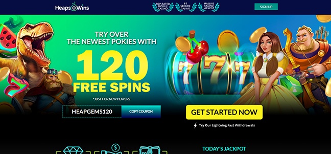 Heaps O Wins Casino – No Deposit Bonus