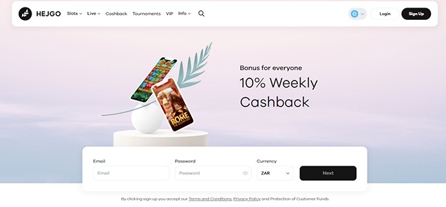 Hejgo Casino –No Deposit Free Spins