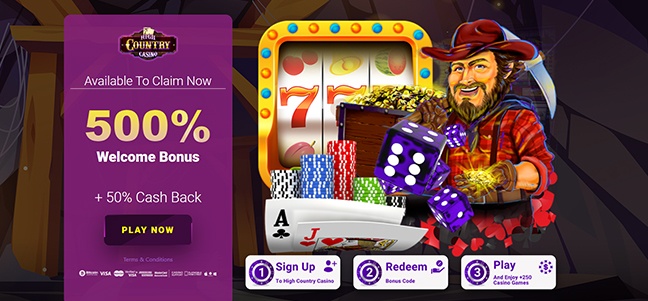 High Country Casino - Deposit Match Bonus