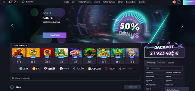 Izzi Casino – Match Bonus