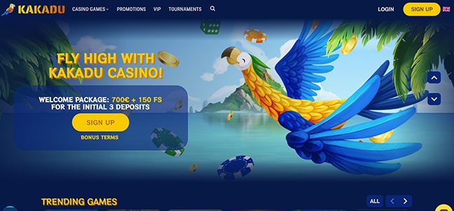 Kakadu Casino - Deposit Match Bonus with Free Spins