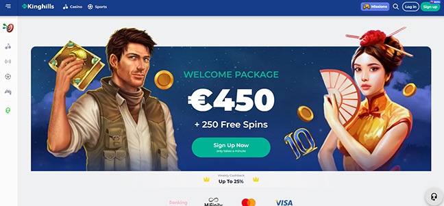 KingHills Casino - No Deposit Bonus Spins