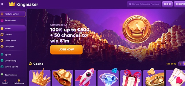 Kingmaker Casino – No Deposit Bonus