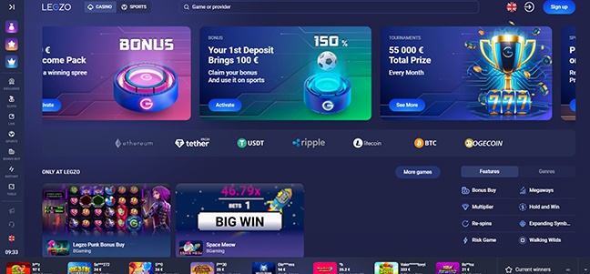 Legzo Casino – No Deposit Bonus