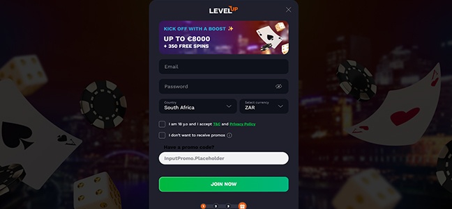 LevelUp Casino – No Deposit Bonus
