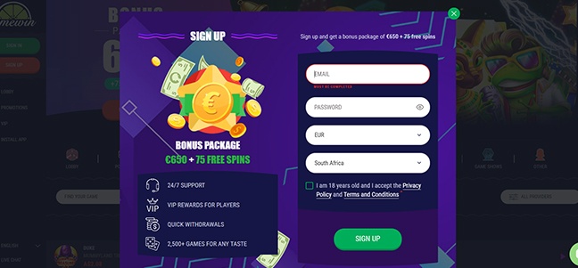 Limewin Casino – Match Deposit Bonus