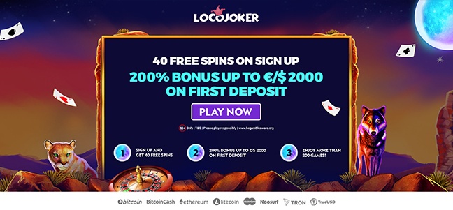 Loco Joker Casino – No deposit bonus