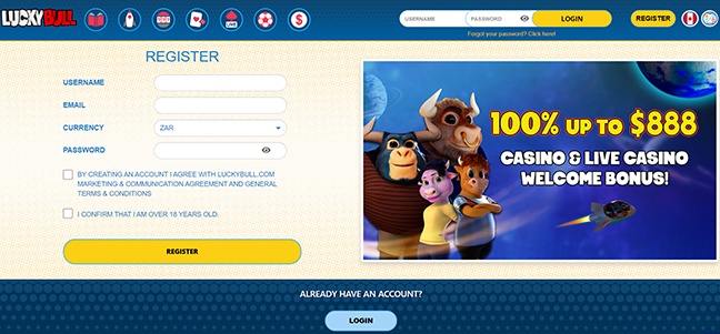 LuckyBull Casino - Deposit Match Bonus